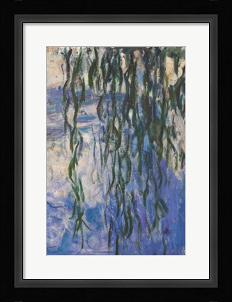 Framed Waterlilies, 1916-19 (Reflection) Print
