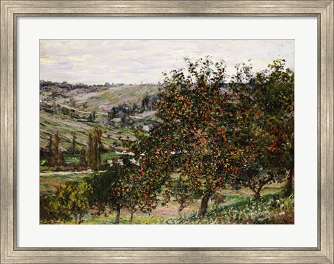 Framed Apple Trees near Vetheuil Print