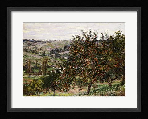Framed Apple Trees near Vetheuil Print