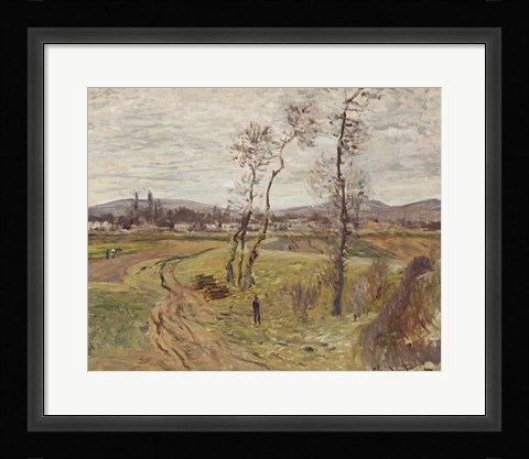 Framed Gennevilliers Plain, 1877 Print