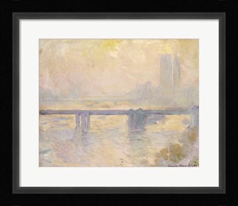 Framed Charing Cross Bridge, 1903 Print