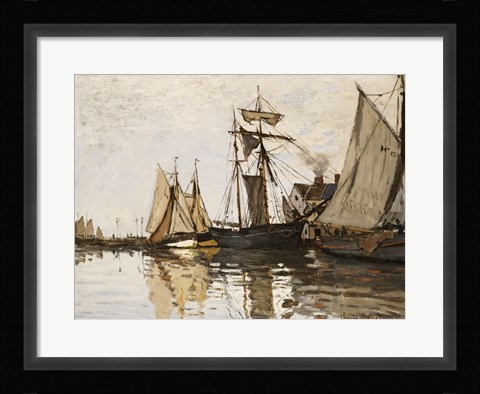 Framed Port of Honfleur, c.1865 Print