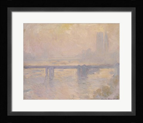 Framed Charing Cross Bridge, 1899 Print