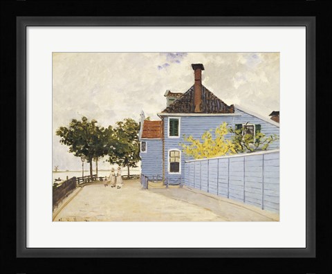 Framed Blue House, Zaandam Print