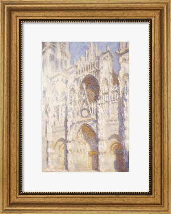 Framed Rouen Cathedral, Afternoon Print
