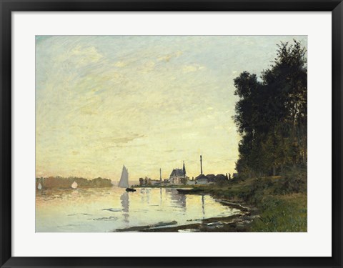 Framed Argenteuil, Late Afternoon, 1872 Print