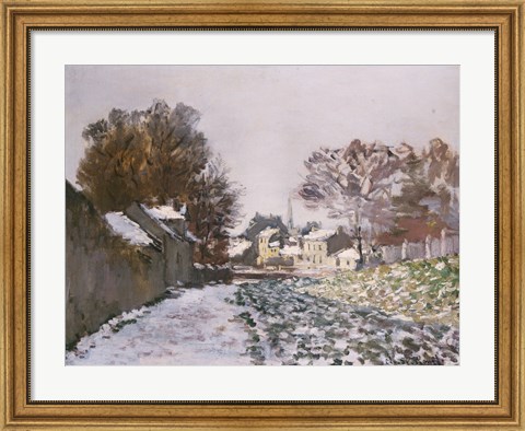 Framed Snow at Argenteuil, c.1874 Print