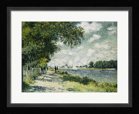Framed Seine at Argenteuil, 1875 Print