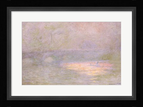 Framed Waterloo Bridge Print