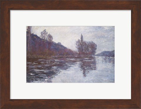 Framed Seine near Giverny, 1894 Print