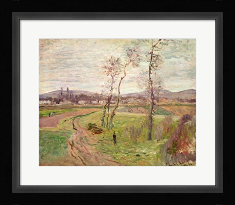 Framed Plain at Gennevilliers, 1877 Print