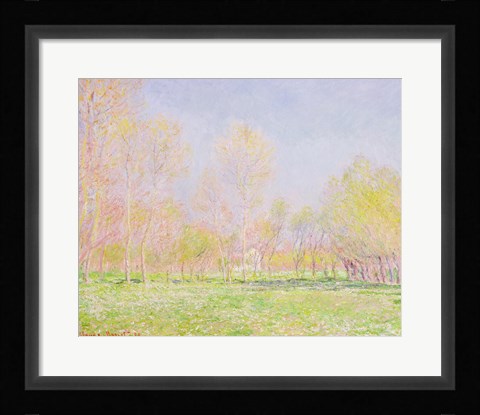 Framed Spring in Giverny, 1890 Print