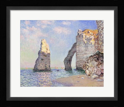 Framed Cliffs at Etretat, 1885 Print