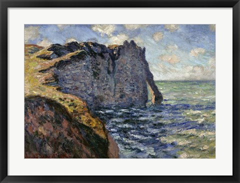 Framed Cliff of Aval, Etretat Print