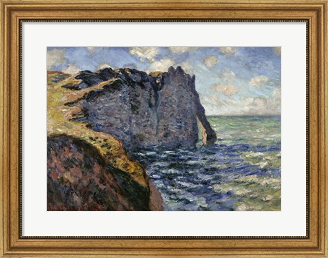 Framed Cliff of Aval, Etretat Print