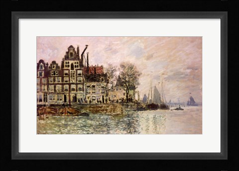 Framed Port of Amsterdam Print