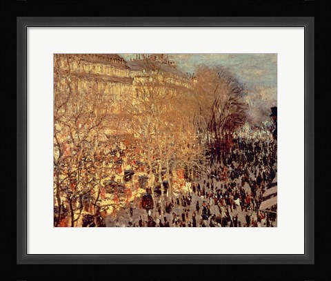 Framed Boulevard des Capucines, 1873 Print