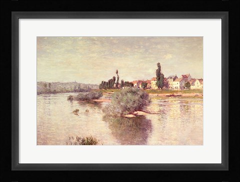 Framed Seine at Lavacourt, 1880 Print