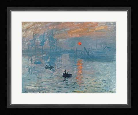 Framed Impression: Sunrise, 1872 Print