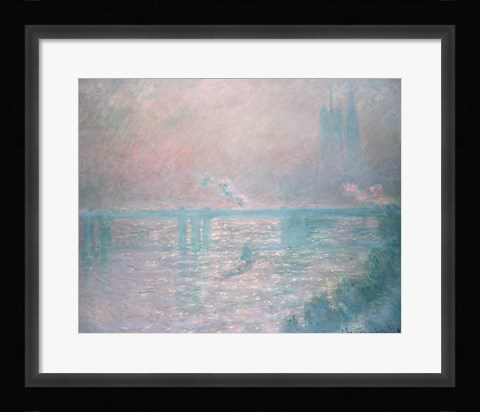 Framed Charing Cross Bridge, 1899 Print