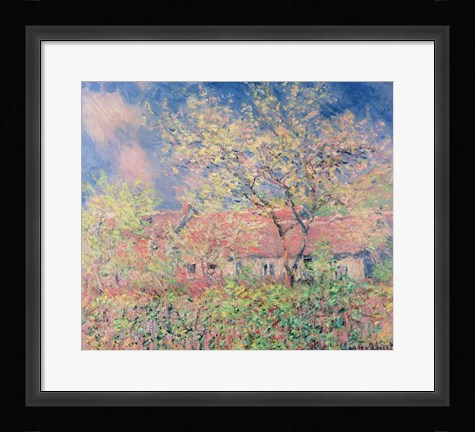 Framed Springtime at Giverny, c.1880 Print