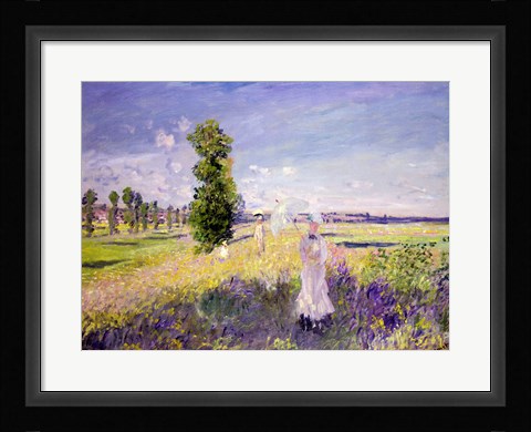 Framed Walk (Argenteuil), c.1872-75 Print