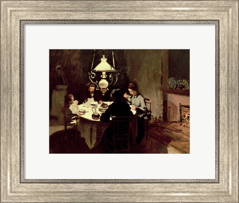Framed Dinner, 1868-9 Print