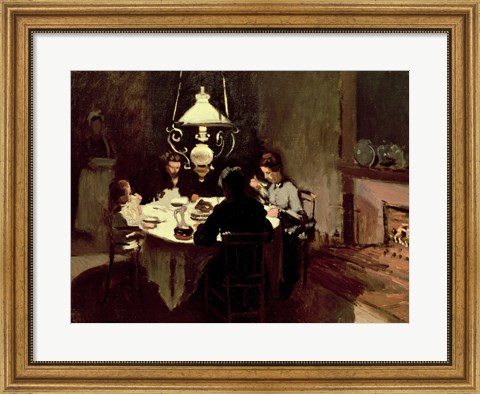 Framed Dinner, 1868-9 Print