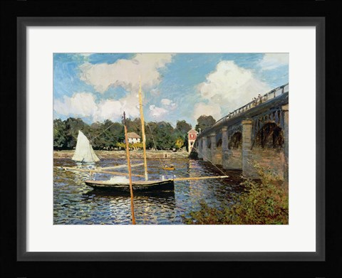 Framed Seine at Argenteuil Print