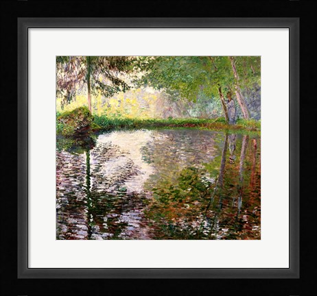Framed Lake at Montgeron Print