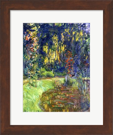 Framed Garden of Giverny, 1923 Print