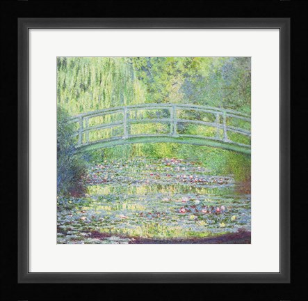 Framed Waterlily Pond with the Japanese Bridge, 1899 Print