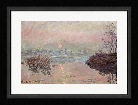 Framed Sunset, 1880 Print