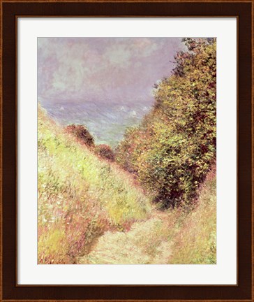 Framed Chemin de la Cavee, Pourville, 1882 Print