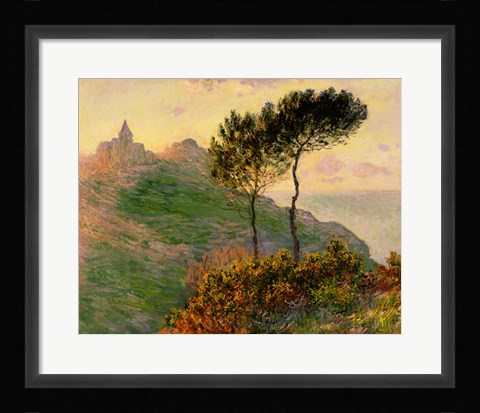 Framed Church at Varengeville, 1882 Print