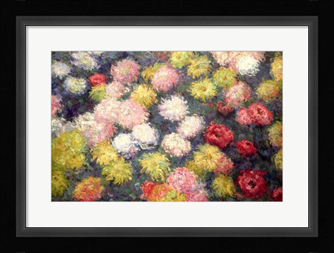 Framed Chrysanthemums, 1897 Print