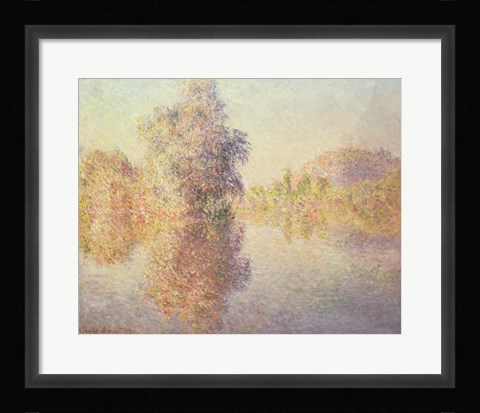 Framed Morning on the Seine at Giverny, 1893 Print
