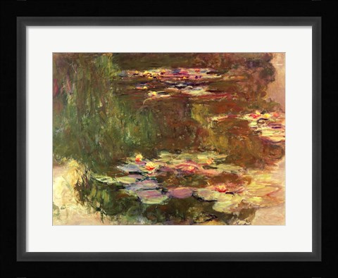Framed Lily Pond, c.1917 Print