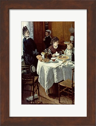 Framed Breakfast, 1868 Print