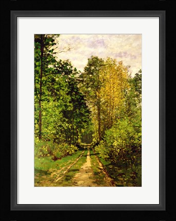 Framed Wooded Path, 1865 Print