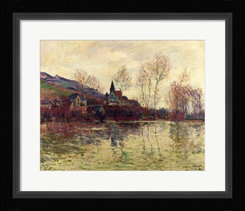 Framed Floods at Giverny, 1886 Print