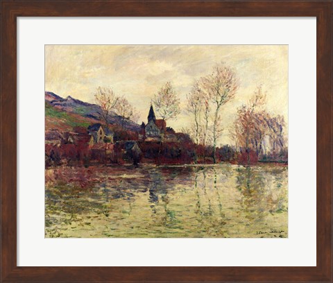 Framed Floods at Giverny, 1886 Print