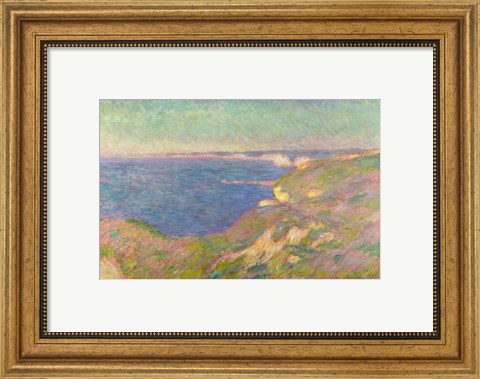 Framed Cliffs Near Dieppe, 1897 Print