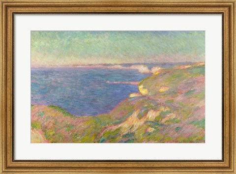 Framed Cliffs Near Dieppe, 1897 Print