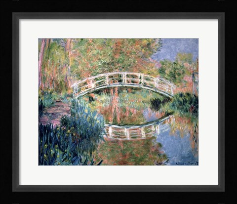 Framed Japanese Bridge, Giverny, 1892 Print