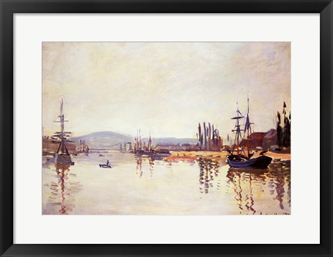 Framed Seine Below Rouen Print