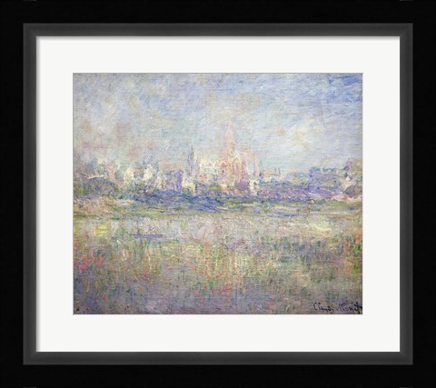 Framed Vetheuil in the Fog, 1879 Print