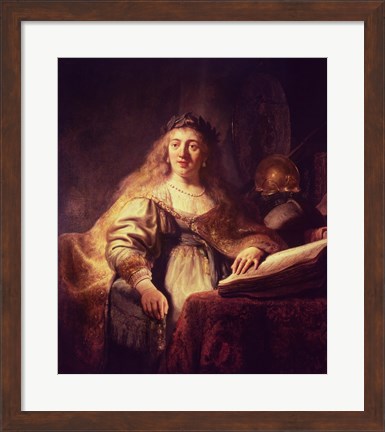 Framed Saskia as Minerva Print