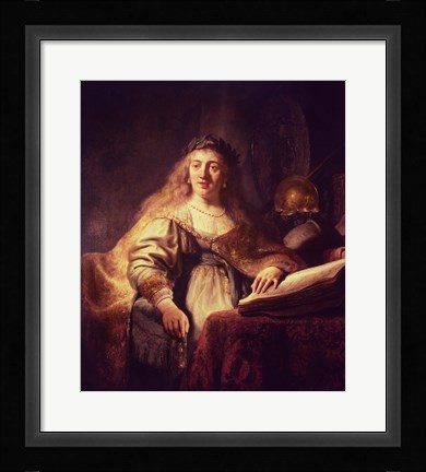 Framed Saskia as Minerva Print