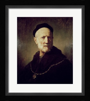 Framed Portrait of Rembrandt's Father Print
